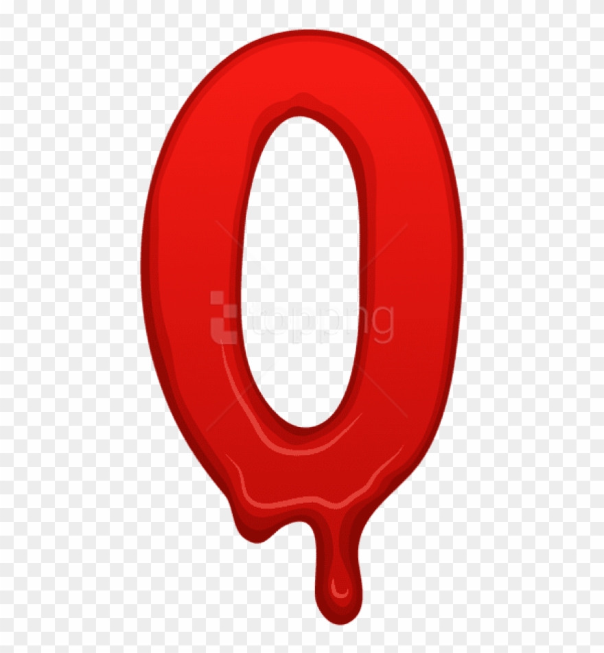Free Png Download Bloody Number Zero Clipart Png Photo - Circle Transparent Png