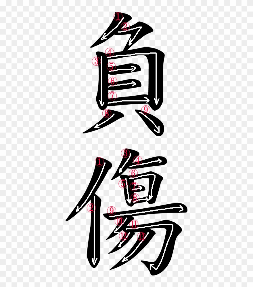 Japanese Word For Wound Clipart (3875820) PinClipart