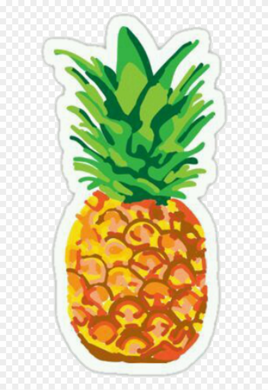 Download Cute Sticker Pineapple Stickers Png Clipart (3875861