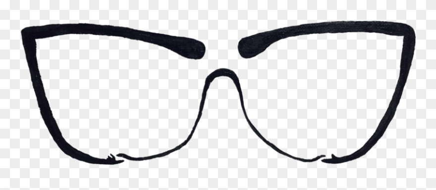 Glasses - Line Art Clipart