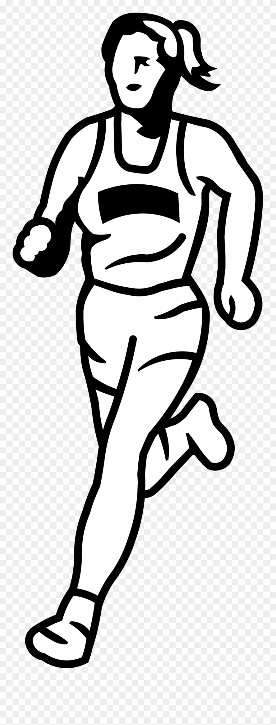 Running Shoes Clipart Green Shoe - Line Art - Png Download