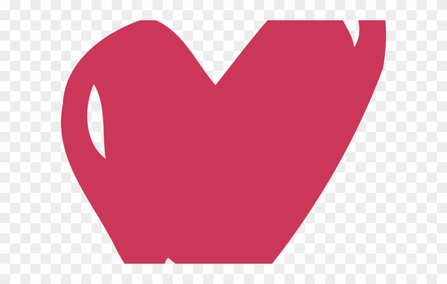 Heart Clipart Brush Stroke - Png Download
