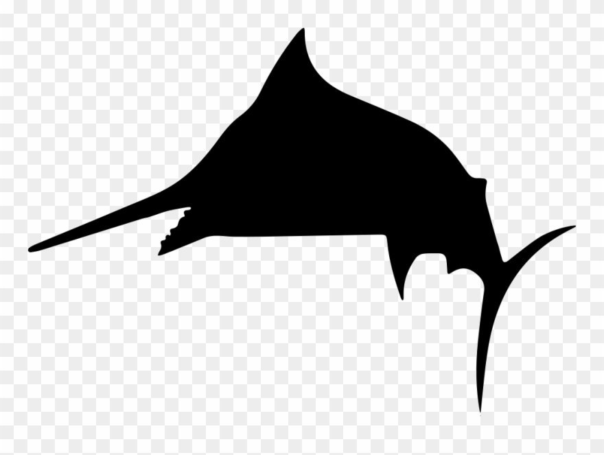 Fish Silhouette Comments - Marlin Silhouette Transparent Background Clipart
