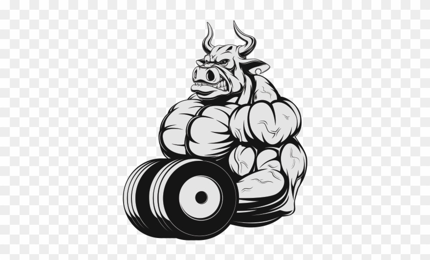 Bodybuilding Clipart Bull - Rhino Gym - Png Download