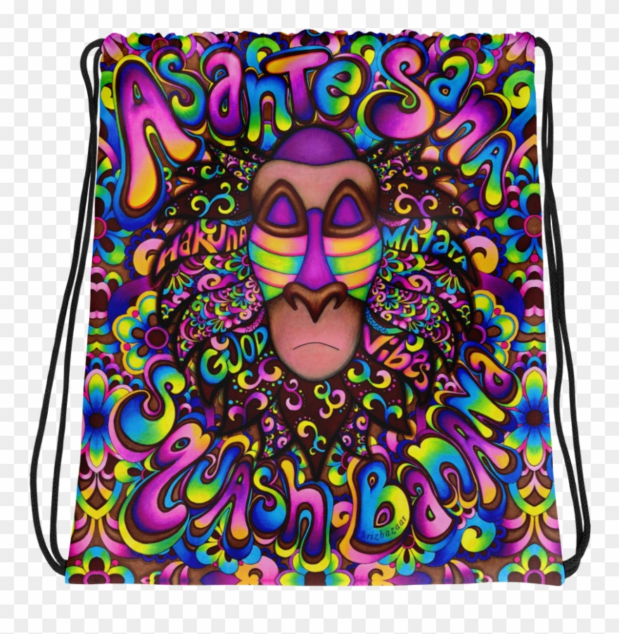 Graffiti Rafiki Drawstring Bag - Tapestry Clipart