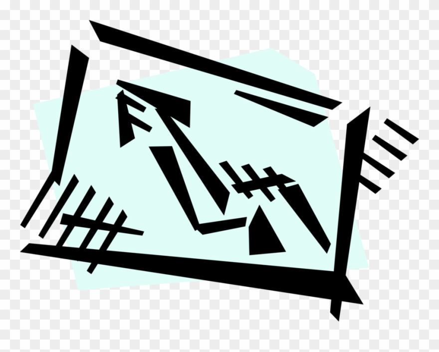 Vector Illustration Of Direction Arrow On Traffic Street Clipart