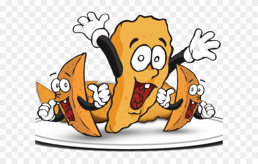 Chips Clipart Potato Wedge - Cartoon - Png Download