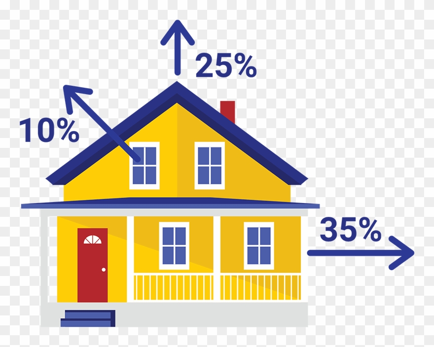 Did You Know Your Home Loses Up To 35% Of Its Energy - Icon Clipart