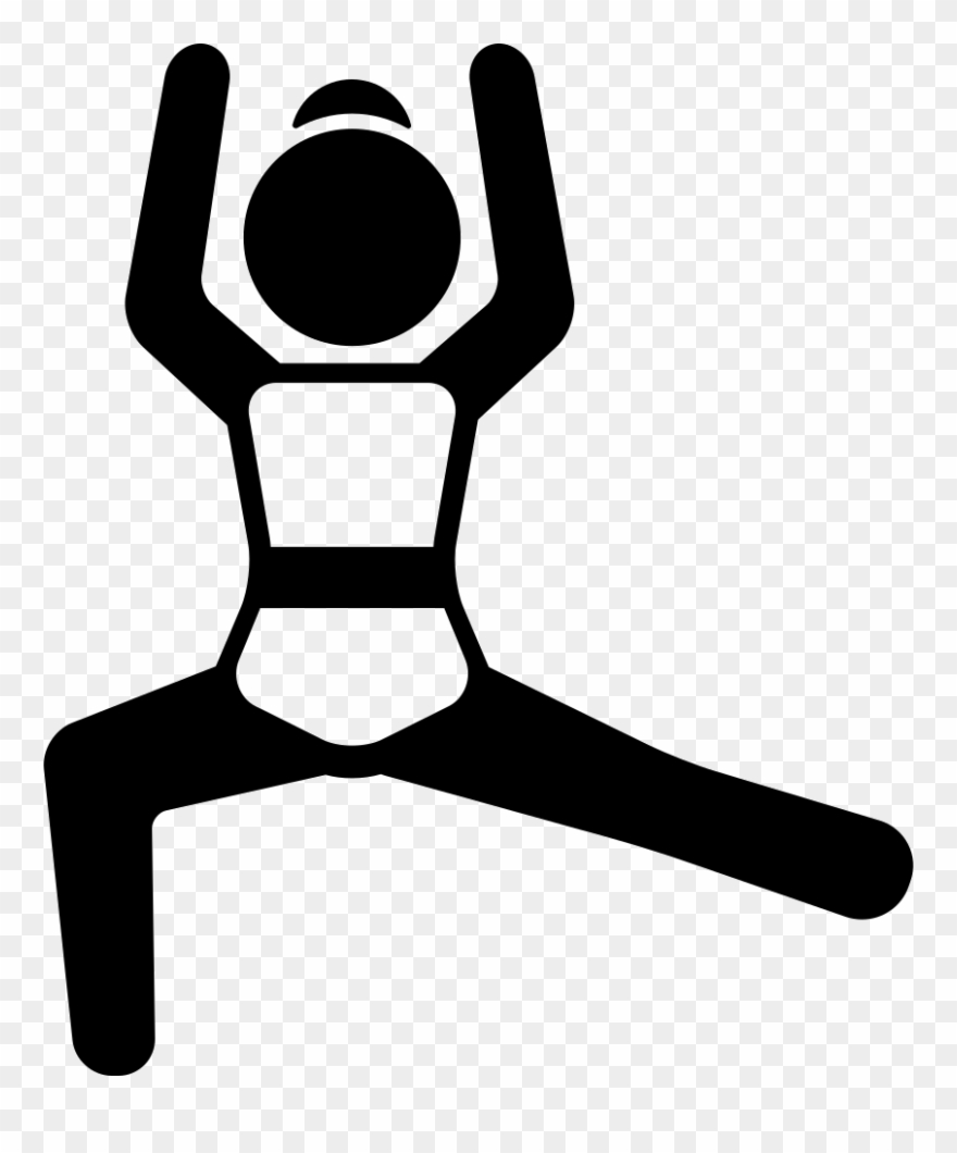 Woman Stretching Leg With Arms Up Comments - Icono De Deporte Png Mujer Clipart
