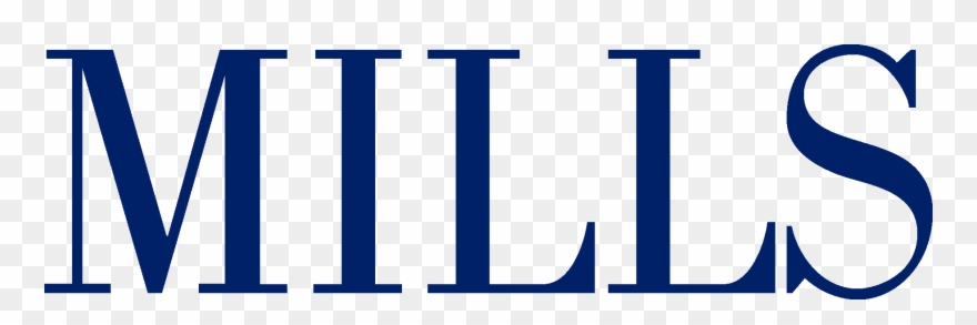 Mills Logo Blue - Mills College Oakland Logo Clipart