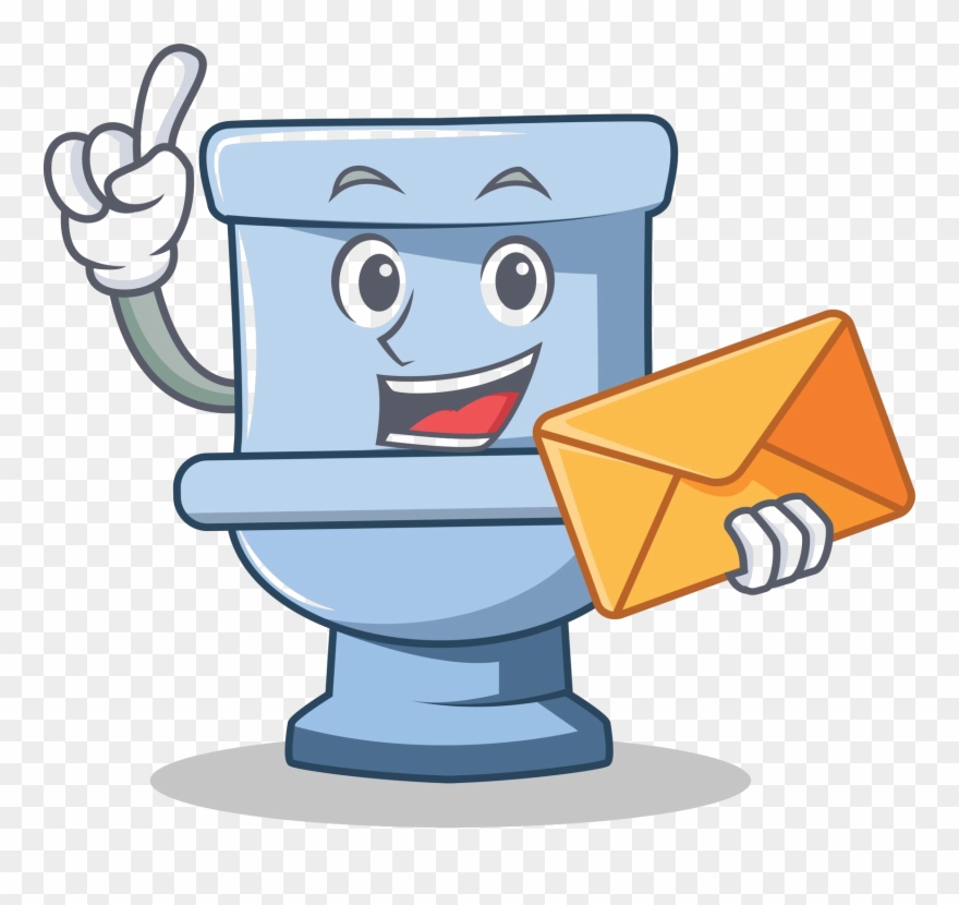 Contact Us - Phone In Toilet Cartoon Clipart