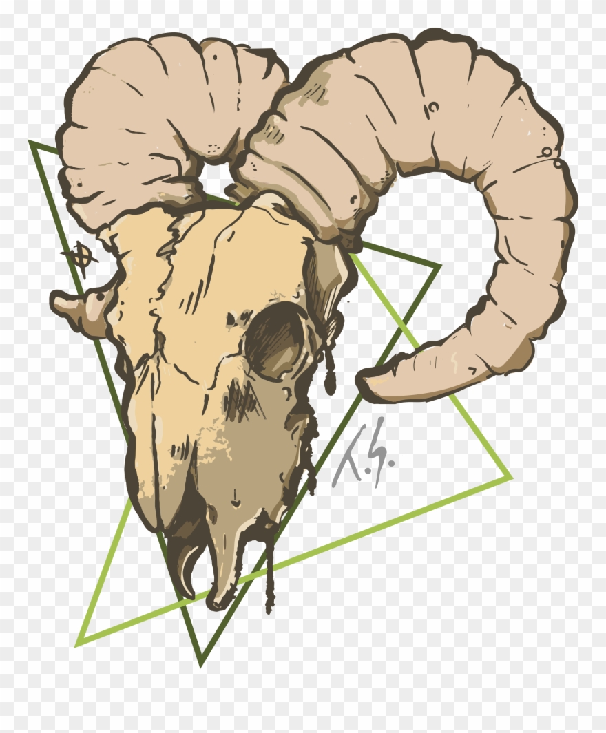 Goat Head - Print - Illustration Clipart