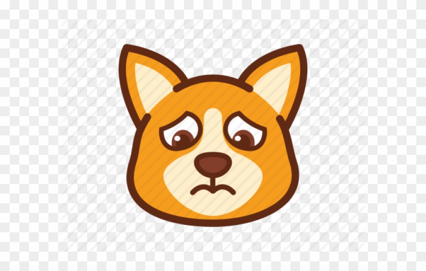 Corgi Clipart Sad - Dog Crying Sad Dog Cartoon - Png Download