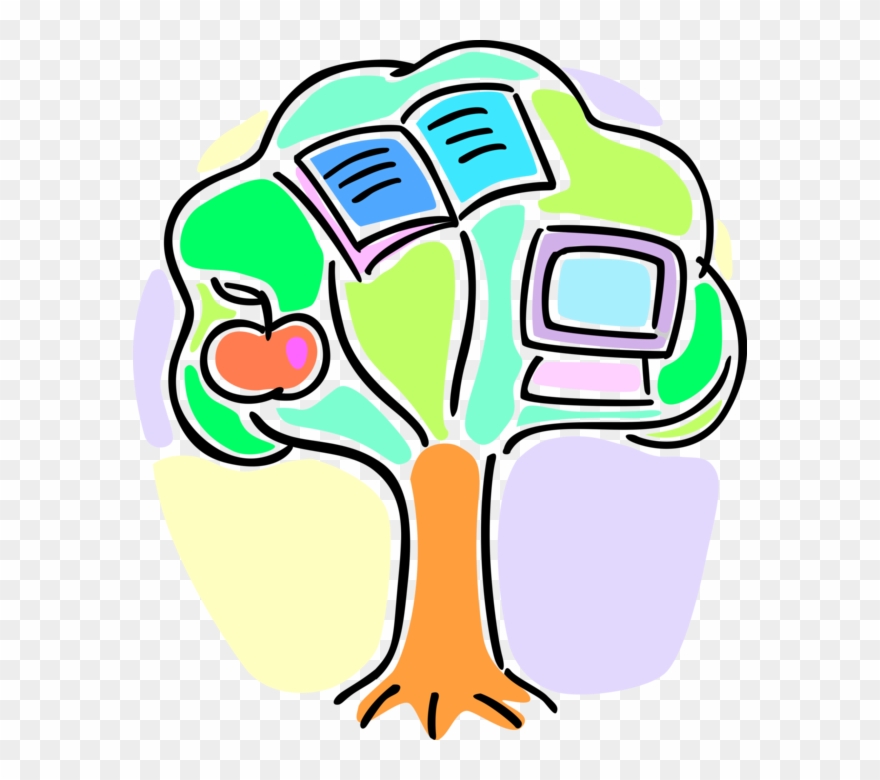 Vector Illustration Of Academic Education Tree Of Knowledge - Knowledge Clipart Png Transparent Png