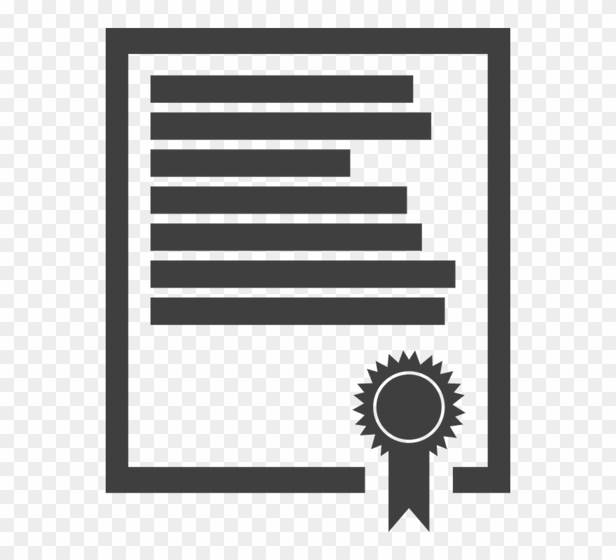 Vector Illustration Of A Contract - Offre Préalable De Crédit Clipart