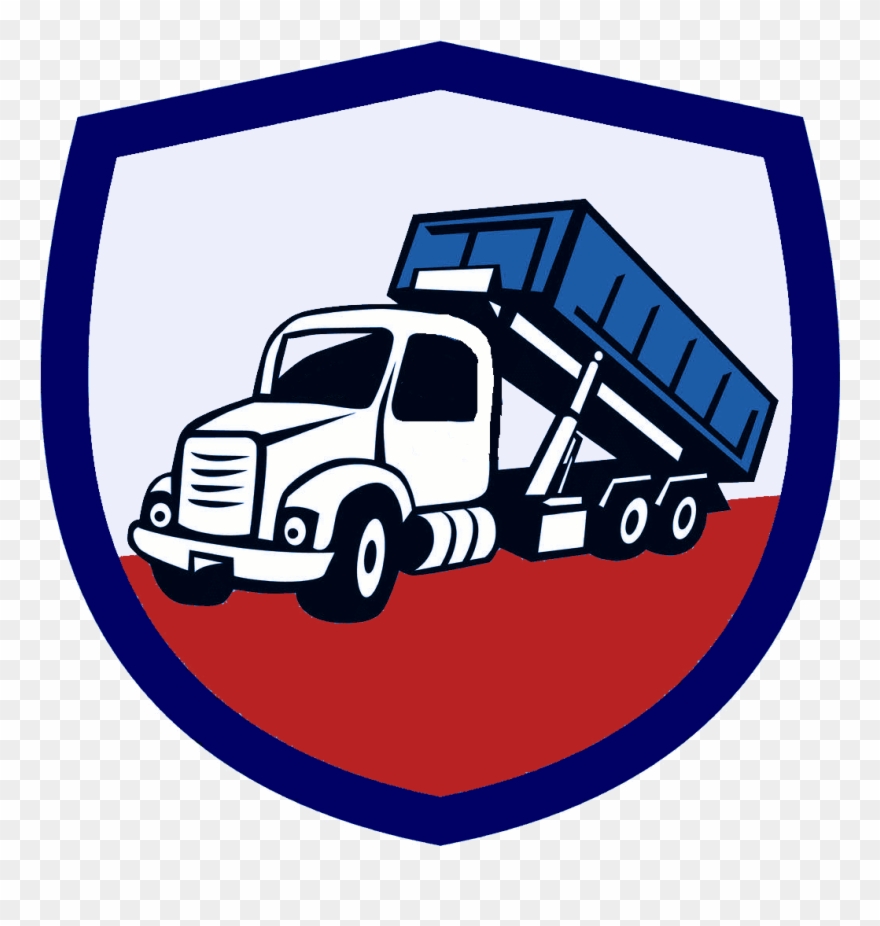 Roll Off Bin Truck Driver Clipart