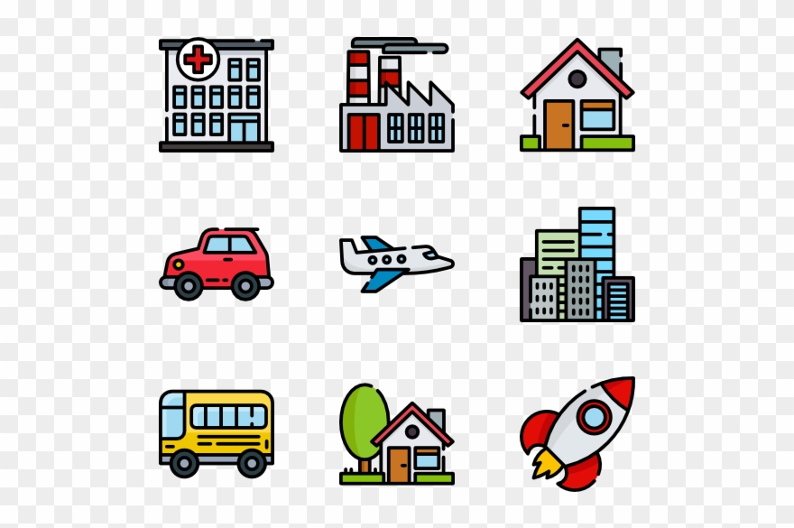 Travel & Places Emoticons - Food Truck Icon Png Clipart