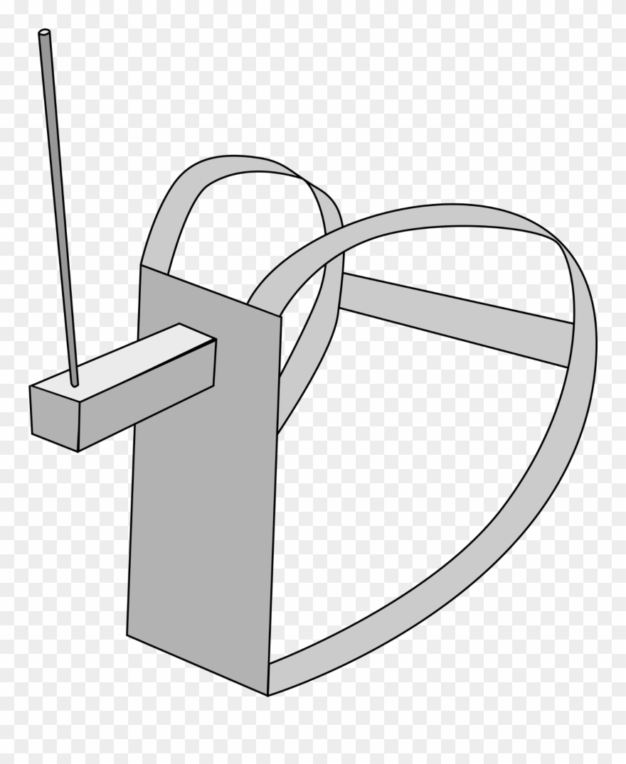 The Instrument Would Then Balance Between The Lips, - Line Art Clipart