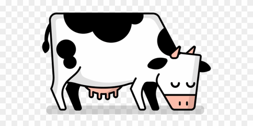 Herd Clipart 5 Cow - Cow Cartoon Svg - Png Download