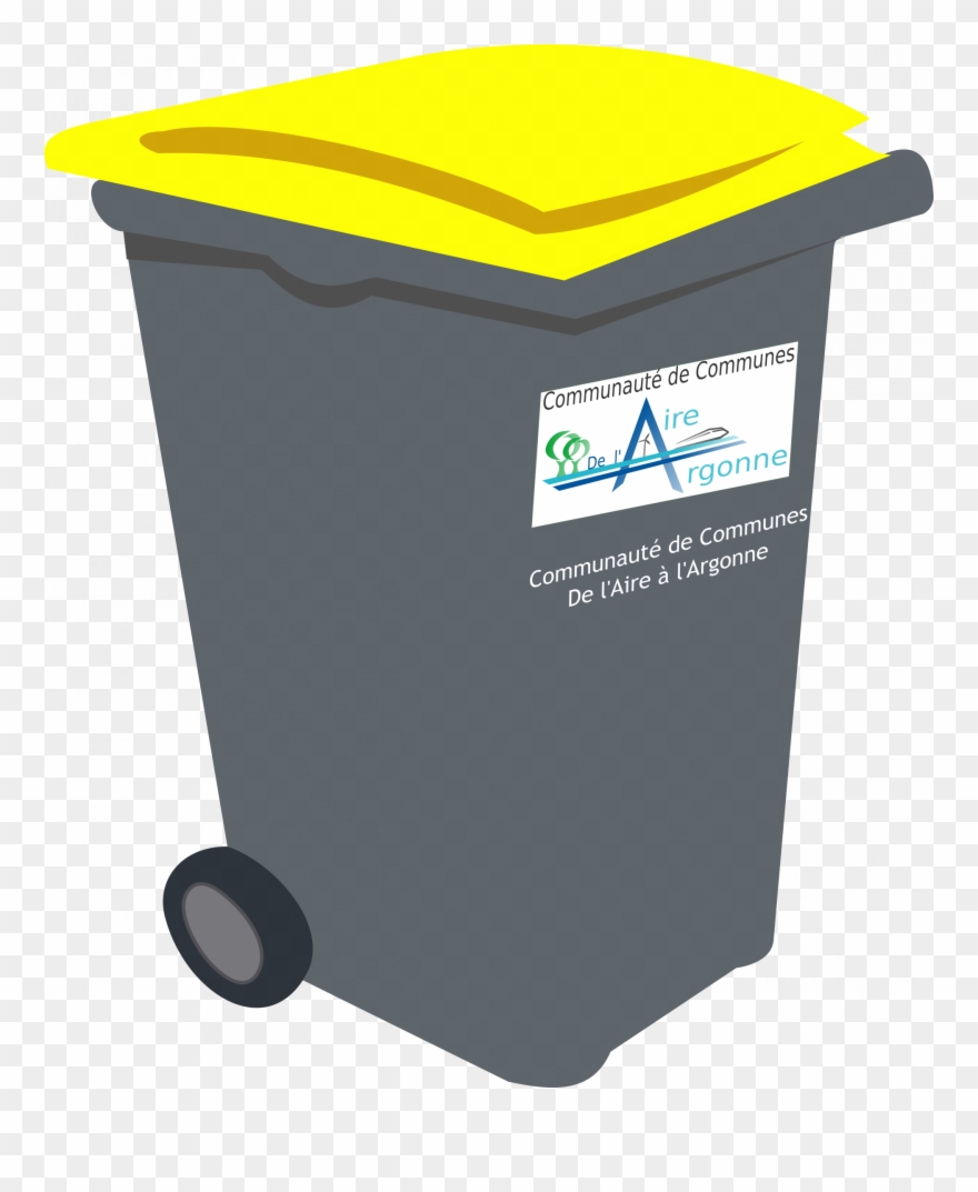 Le Bac Jaune Est Réservé Au Tri Sélectif Clipart