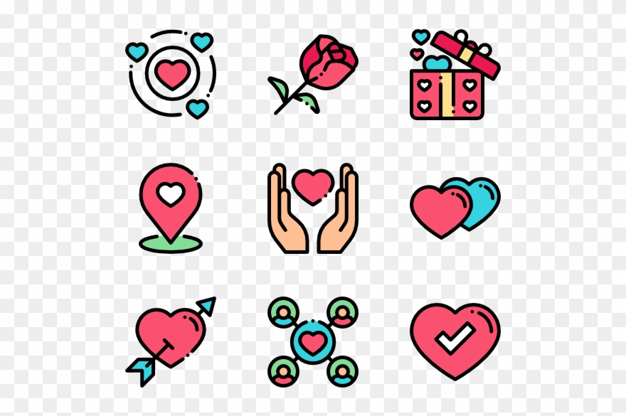 Dating App - Love Cartoon Icon Png Clipart