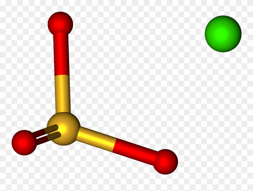 Calcium Sulfite Ball And Stick - Calcium Sulphate Ball And Stick Model Clipart