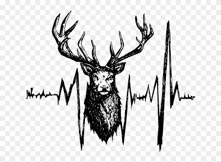 Drawn Reindeer 8 Bit - Reindeer Clipart