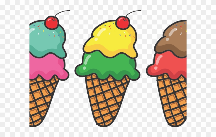 Cartoon Clipart Ice Cream - Ice Cream Sundae Free Clip Art - Png Download