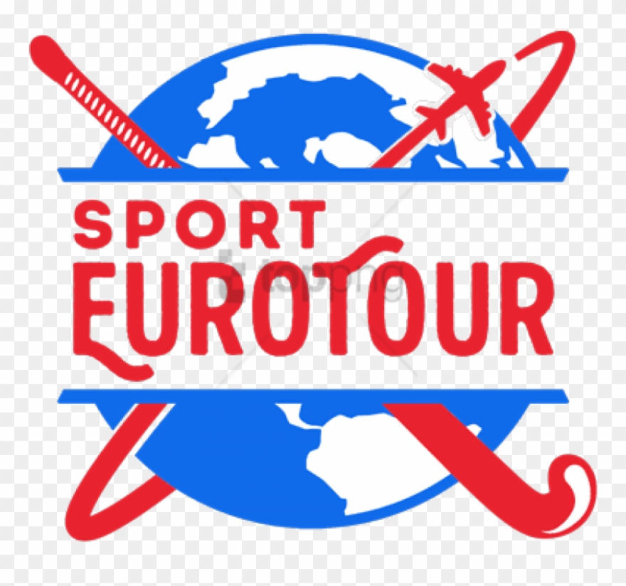 Free Png Download Sport Eurotour Field Hockey Logo - Earth Globe Png Black And White Clipart
