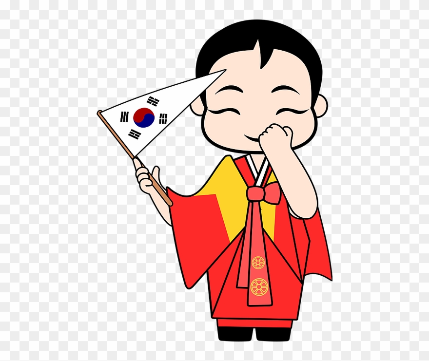 The Korean Harvest Festival - Cartoon Clipart
