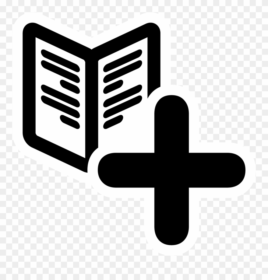 Clipart Mono Phrasebook New Png Brand Cross Symbol - Icon Transparent Png