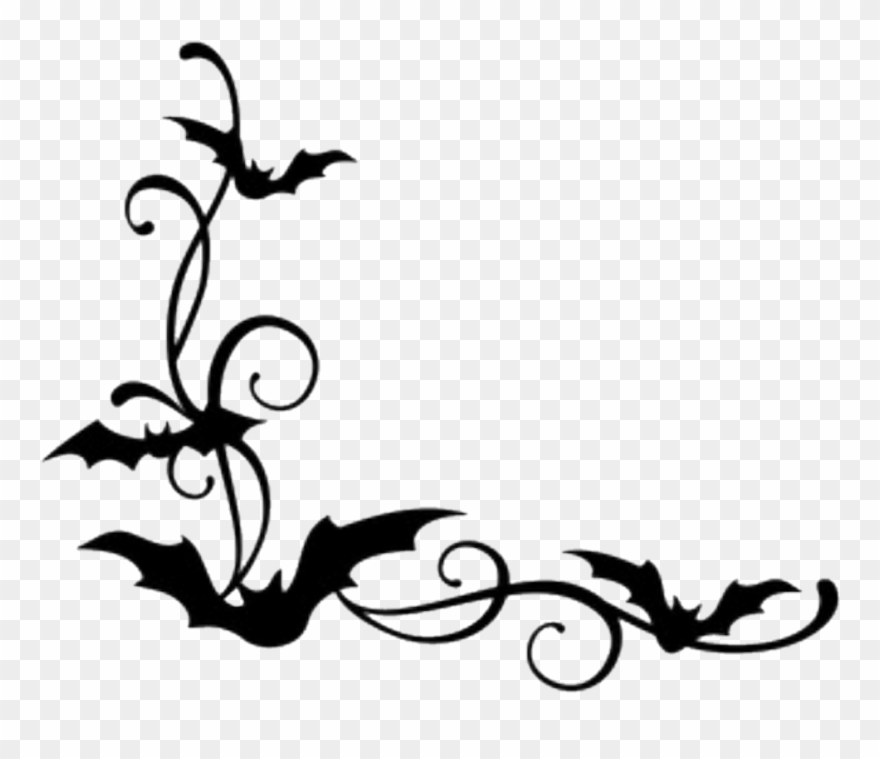 Bats Sticker - Bat Border Clipart