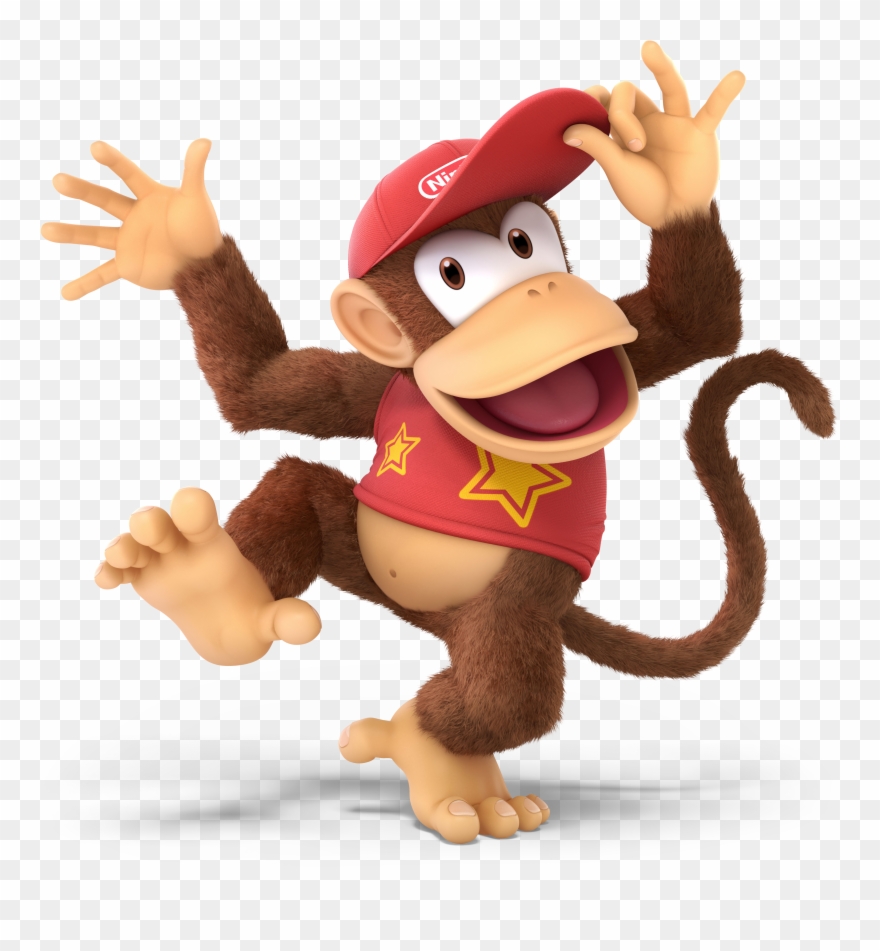 Donkey Kong Png - Super Smash Bros Ultimate Diddy Kong Clipart