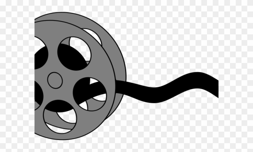 Clapperboard Clipart Movie Trailer - Transparent Background Film Reel Clipart - Png Download