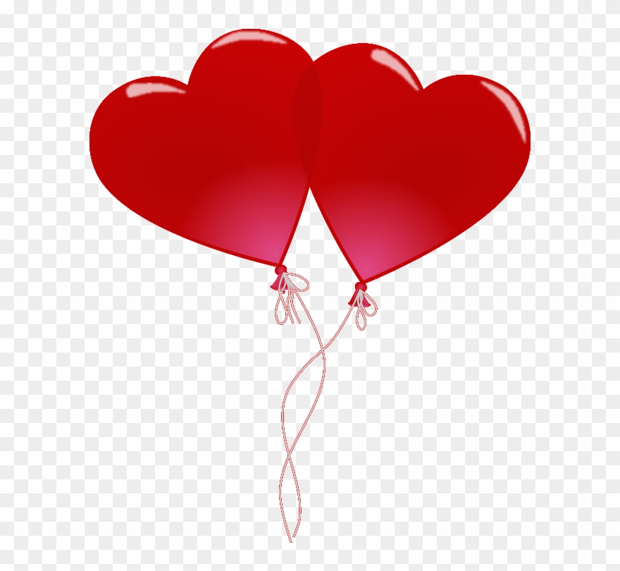 Heart Balloon Png Transparent - Valentine Day Png Clipart