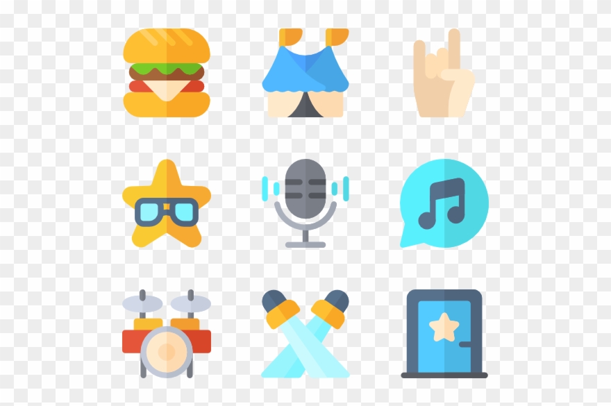 Concert Clipart Music Scale - Festival Icon Transparent Background - Png Download