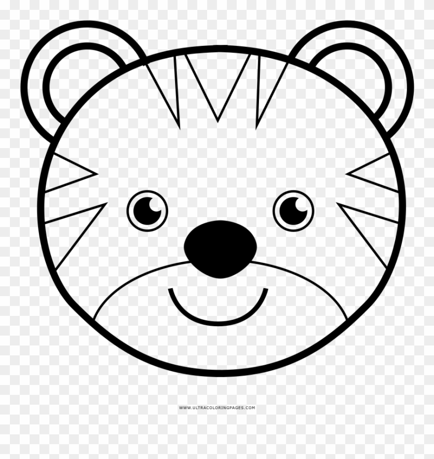 Tiger Coloring Page - Bamse Man Kan Tegne Clipart