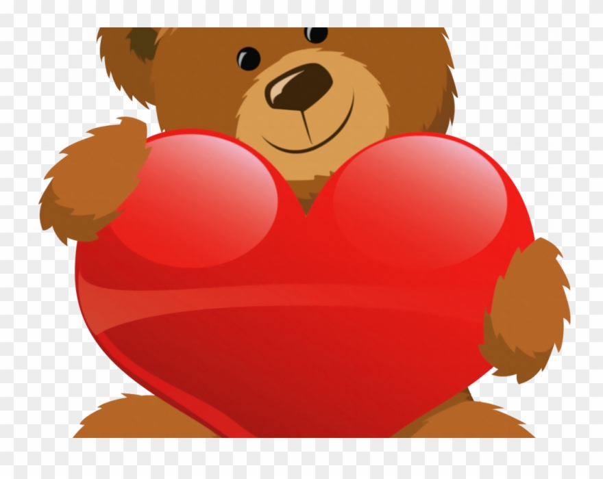 Download Teddy Bear Clip Art - Cute Cartoon Valentines Bear - Png Download