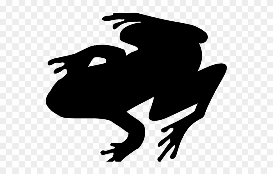 Toad Clipart Silhouette - Frog Silhouette No Background - Png Download