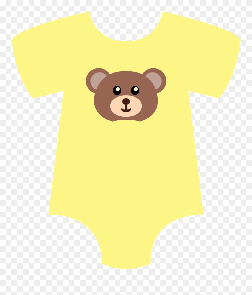 Baby Girl Onesie Clip Art - Cartoon - Png Download