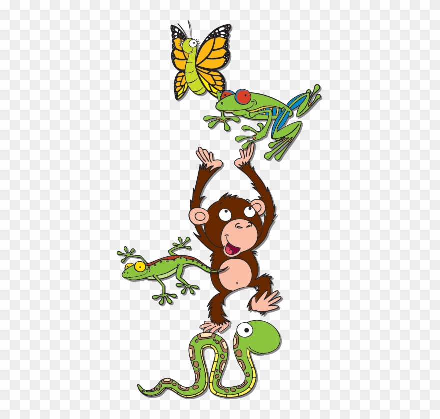 Rainforest Critters - Cartoon Clipart