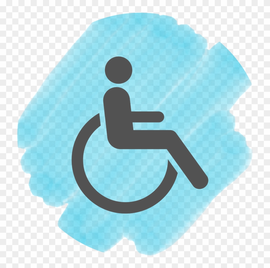 Type E Web Icon - Someone In A Wheelchair Clipart