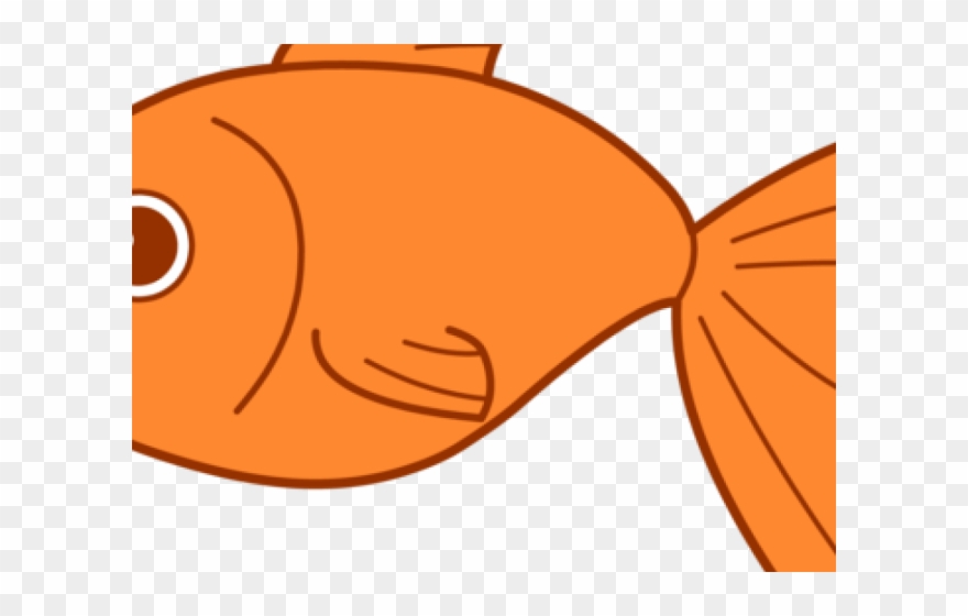 Gold Fish Clipart School Snack - Orange Fish Clip Art - Png Download