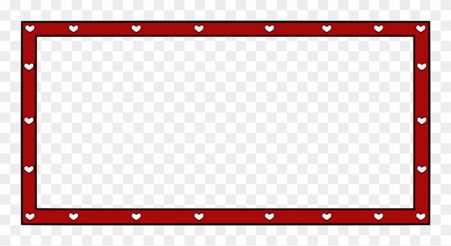 This Free Icons Png Design Of Border Hearts 4x2 Clipart