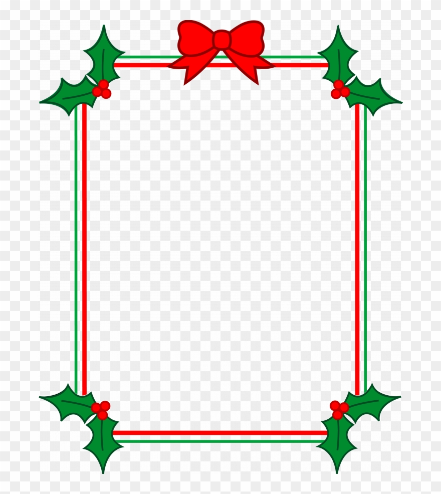 Permalink To Valentines Day Word Border - Transparent Christmas Clipart Borders - Png Download