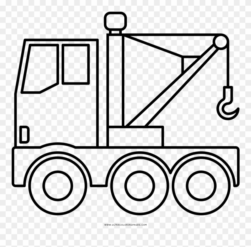 Tow Truck Coloring Page - Oil Tanker Truck Drawings Clipart