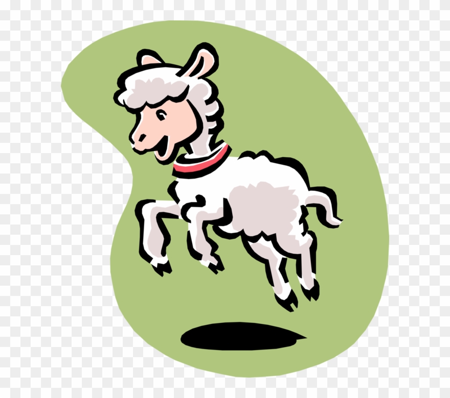 Vector Illustration Of Farm Agriculture Livestock Animal - Lamb Clipart