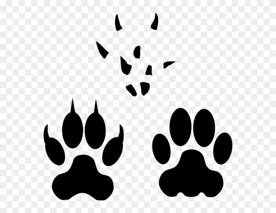 Jpg Freeuse Download Cat Mouse Foot Steps Svg By Qubodup - Lion Foot Steps Clipart