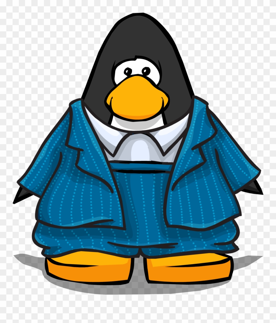 Blue Zoot Suit On Player Card Clipart