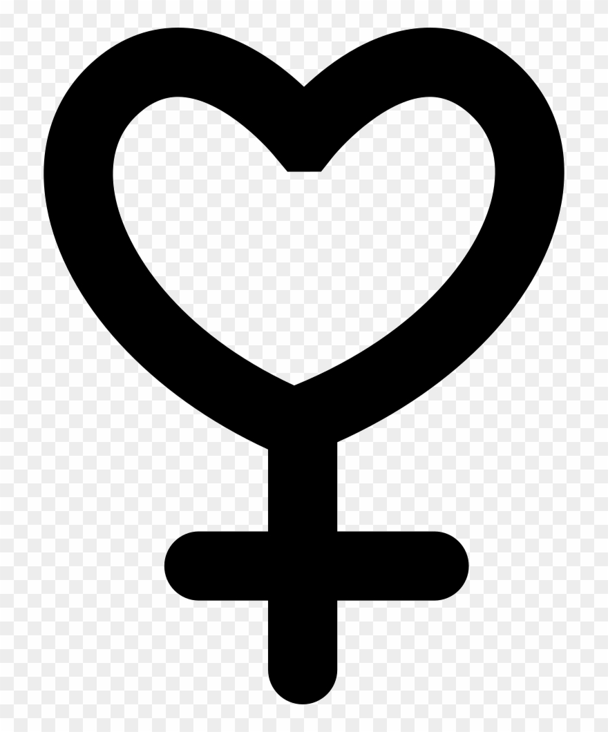 Female Gender Symbol Variant With Heart Shape Comments - Feminists Women In Stem Clipart